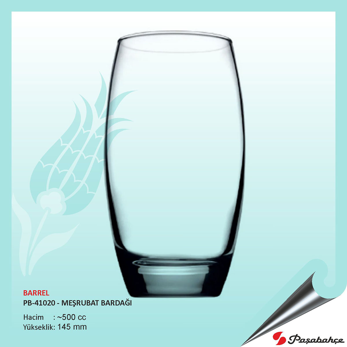 Barrel Meşrubat Bardağı 500 cc 500