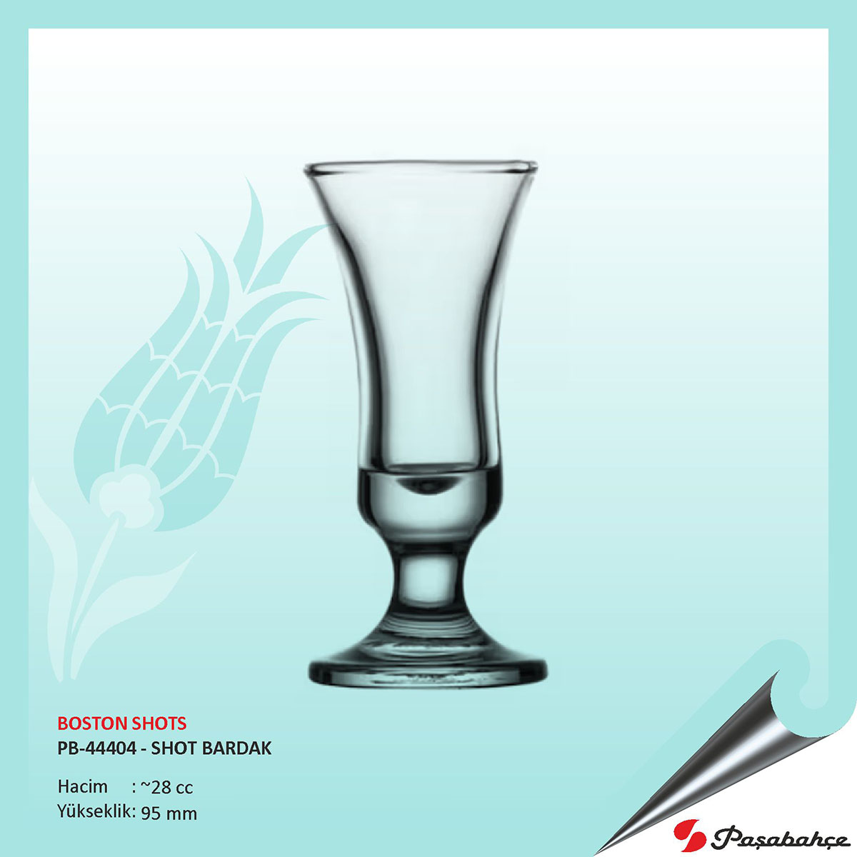 Paşabahçe Boston Shots Pb-44404 - Baskılı Shot Bardak 28 cc Paşabahçe Boston Shots Pb-44404 - Baskılı Shot Bardak 28 cc