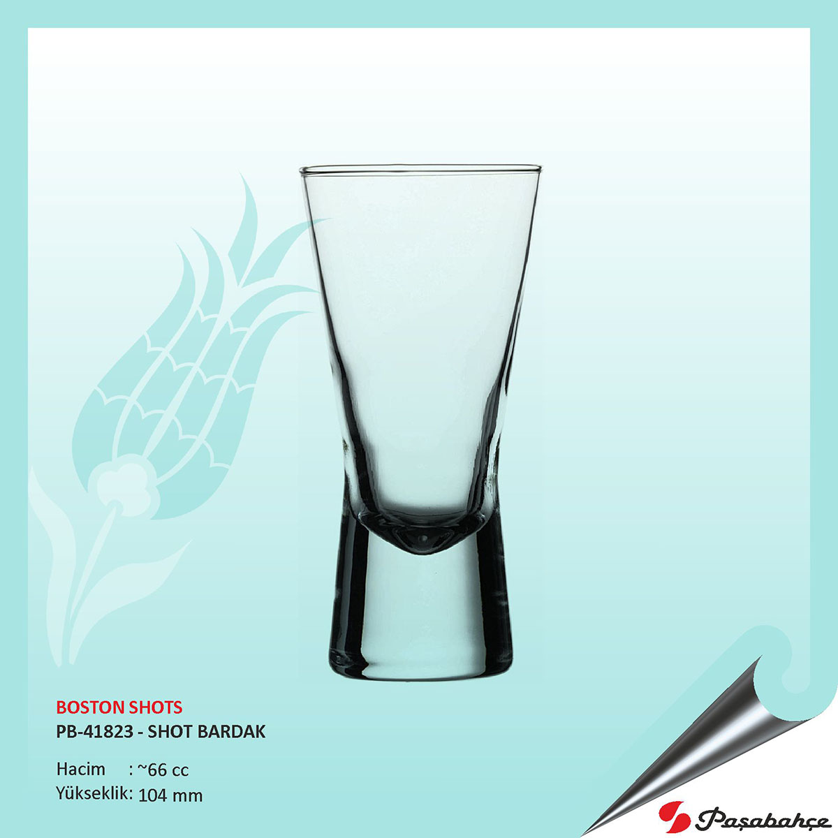 Paşabahçe Boston Shots Pb-41823 - Baskılı Shot Bardak 66 cc Paşabahçe Boston Shots Pb-41823 - Baskılı Shot Bardak 66 cc