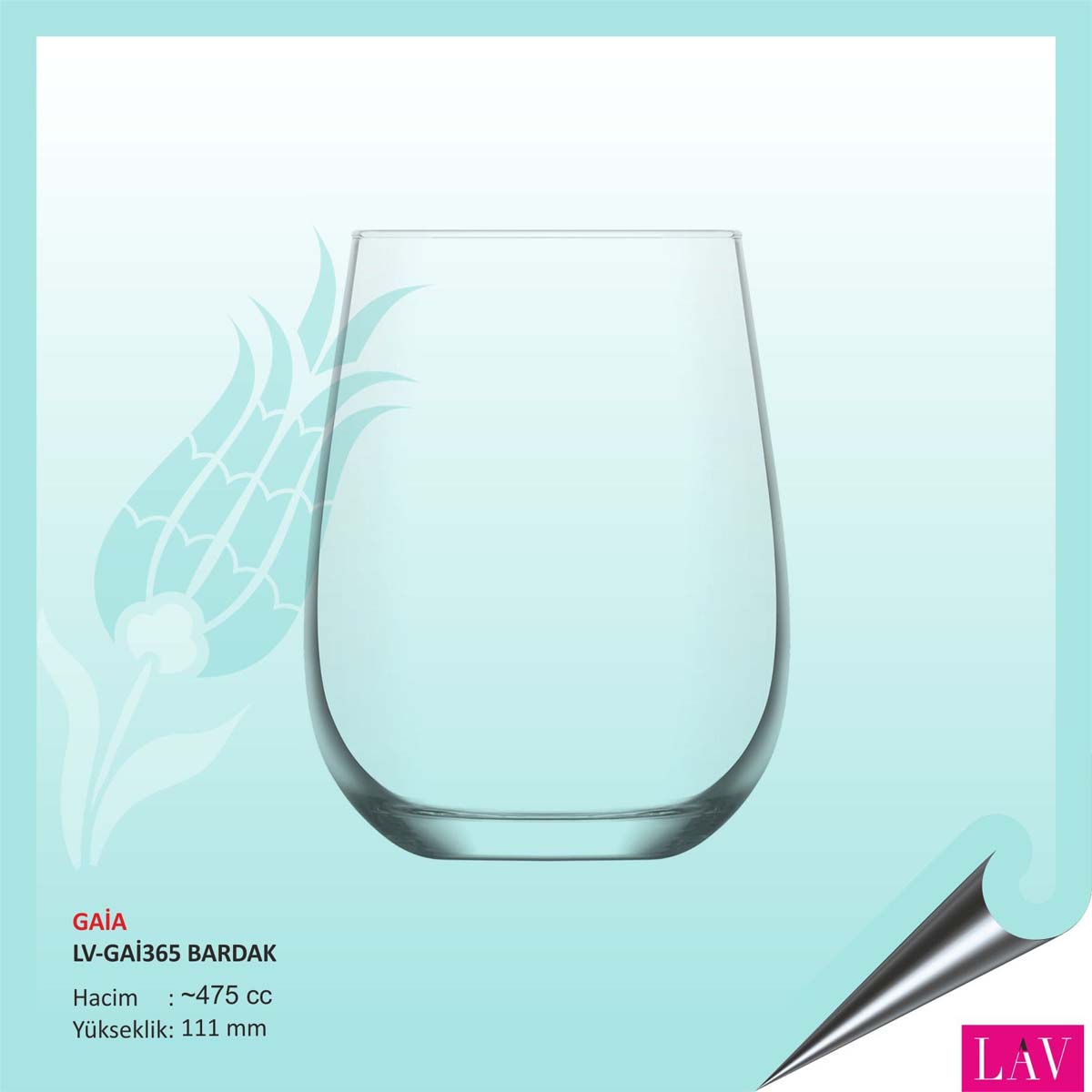 Gaia Meşrubat Bardağı 475 cc 60