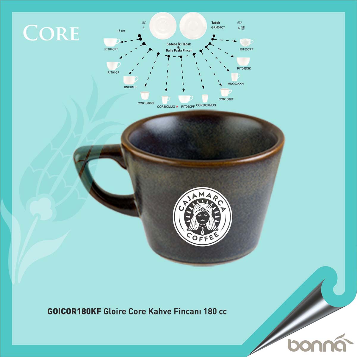 Gloire Core Kahve Fincanı 180 cc