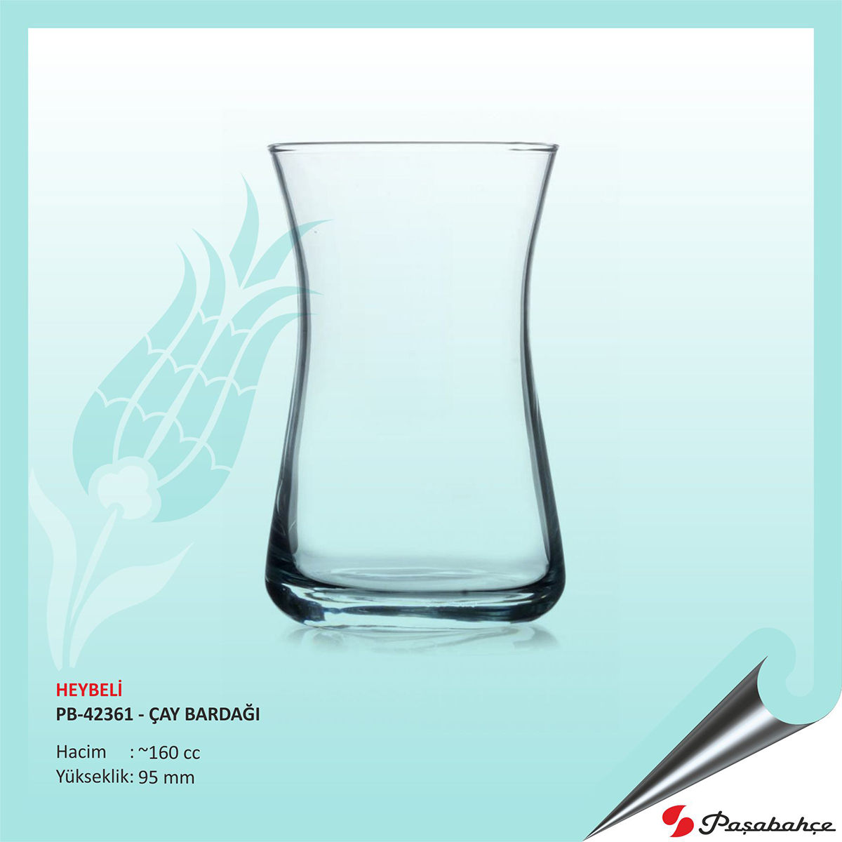 Heybeli Pb-42361 - Çay Bardağı 160 cc 120