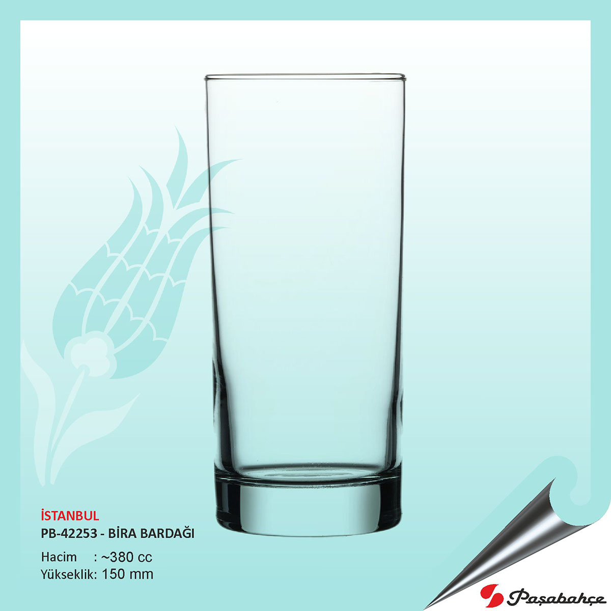 Paşabahçe İstanbul Pb-42263 - Baskılı Bira Bardağı 485 cc Paşabahçe İstanbul Pb-42263 - Baskılı Bira Bardağı 485 cc