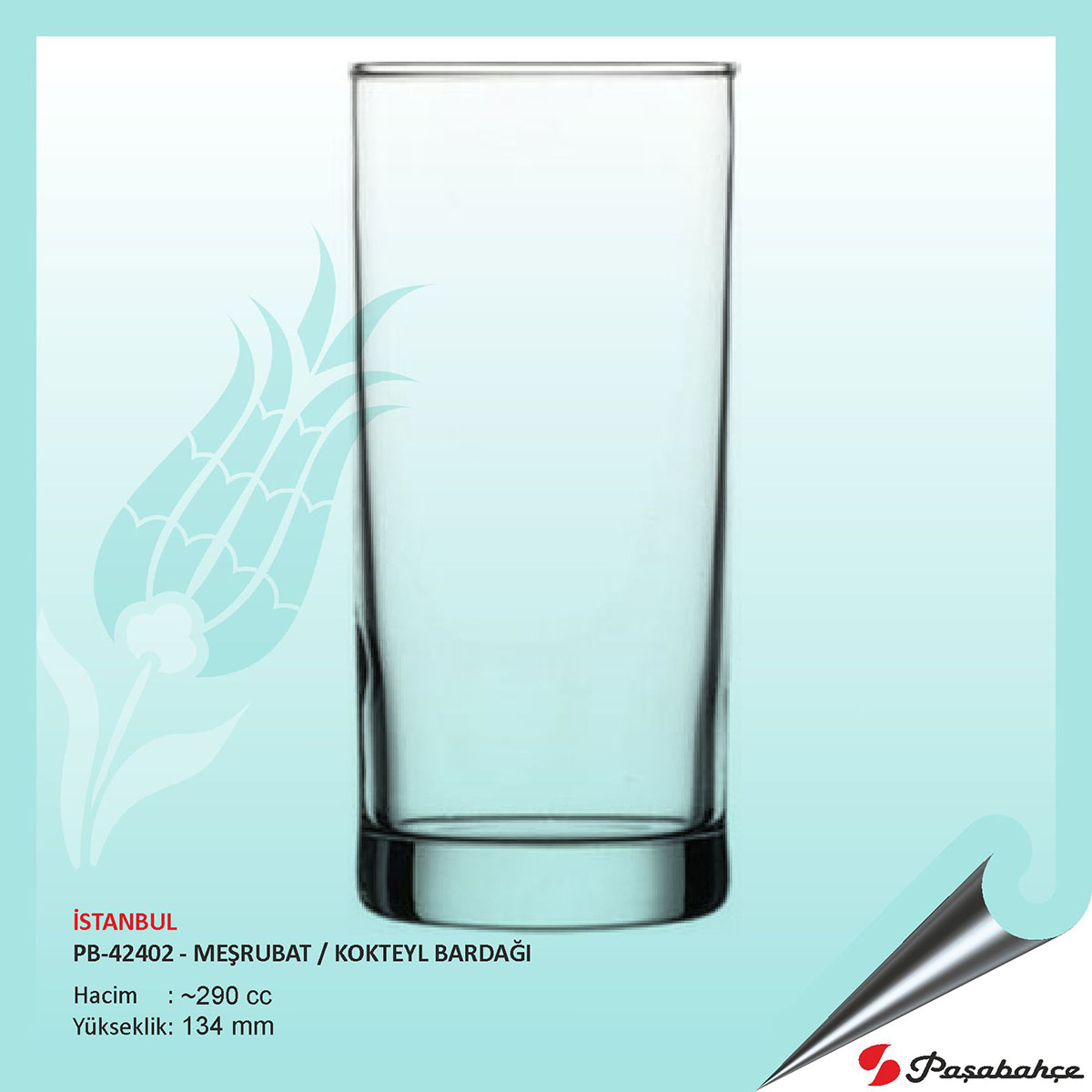 İstanbul Pb-42402 - Meşrubat / Kokteyl Bardağı 290 cc 60