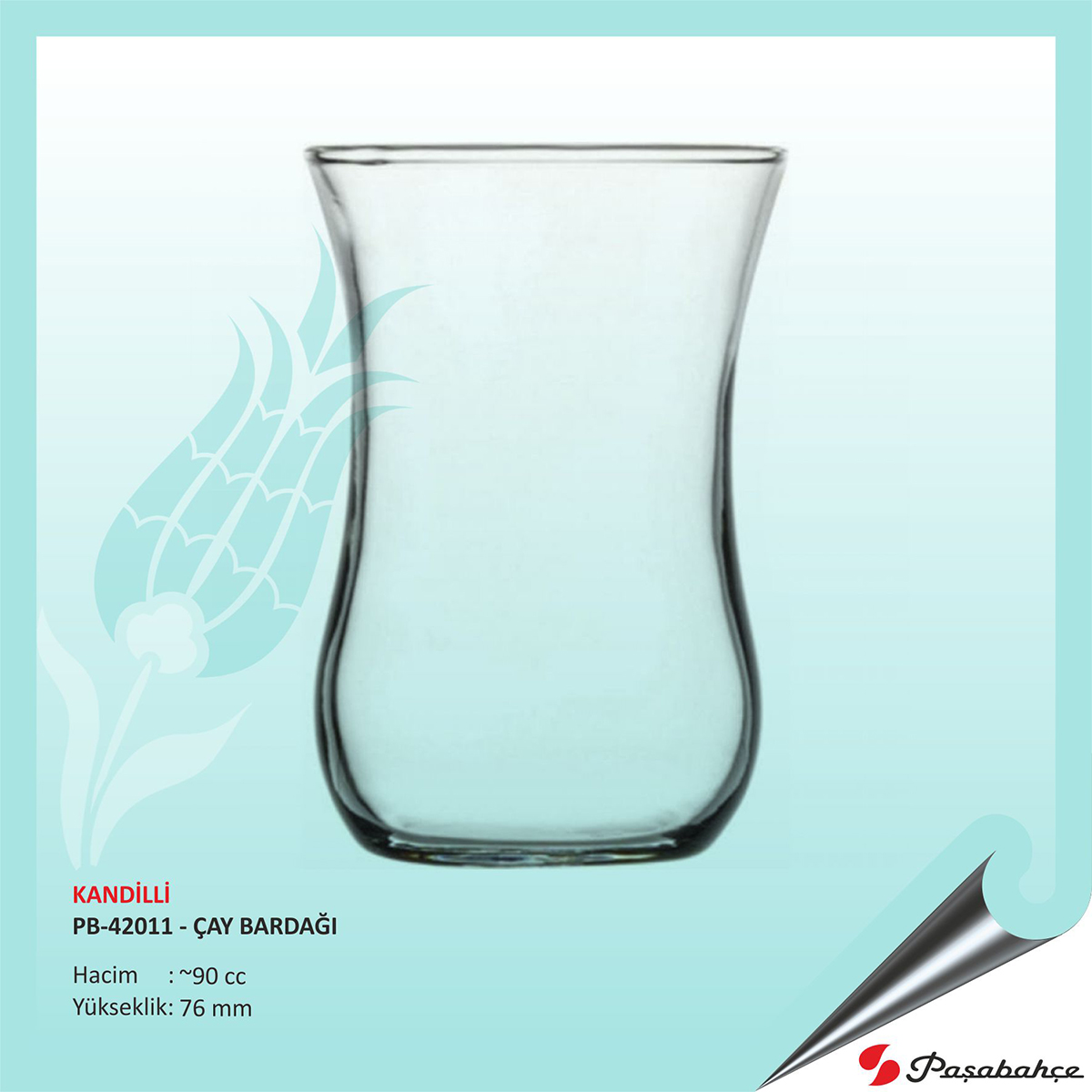 Paşabahçe Kandilli Pb-42011 - Baskılı Çay Bardağı 90 cc Paşabahçe Kandilli Pb-42011 - Baskılı Çay Bardağı 90 cc