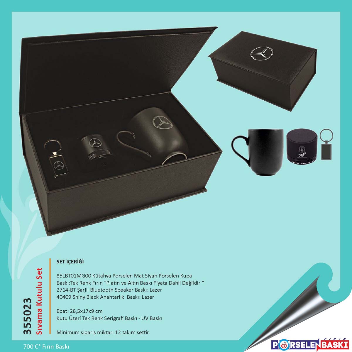 Baskılı Kutulu Set - (Mug - Ses Bombası - Anahtarlık)