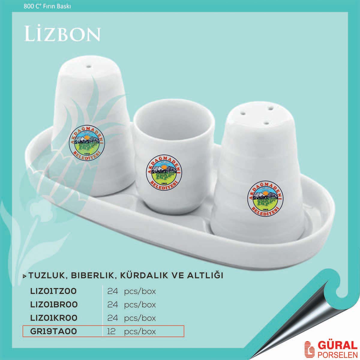 Baskılı Lizbon Baharat Altlığı