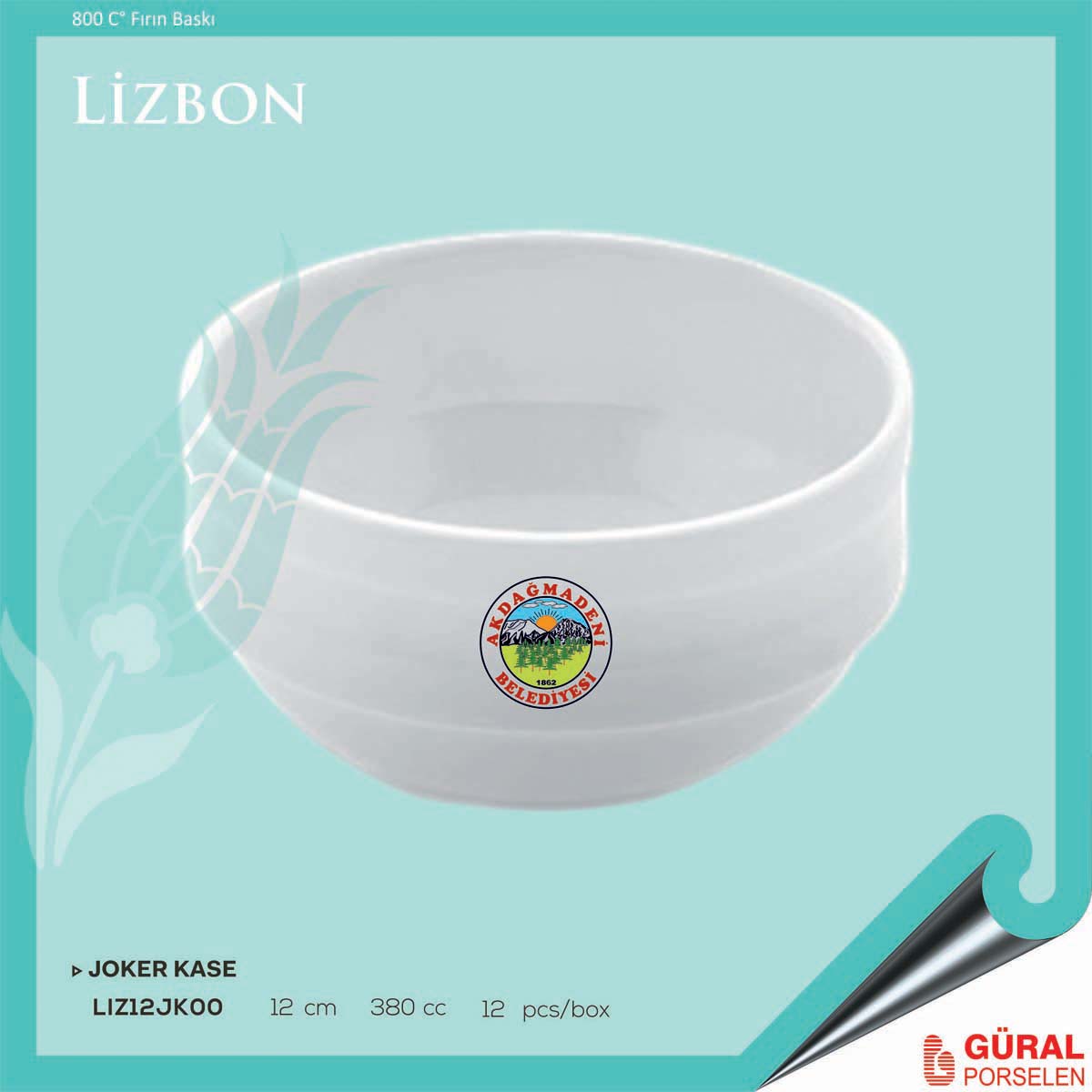 Baskılı Lizbon Joker Kase 12 cm