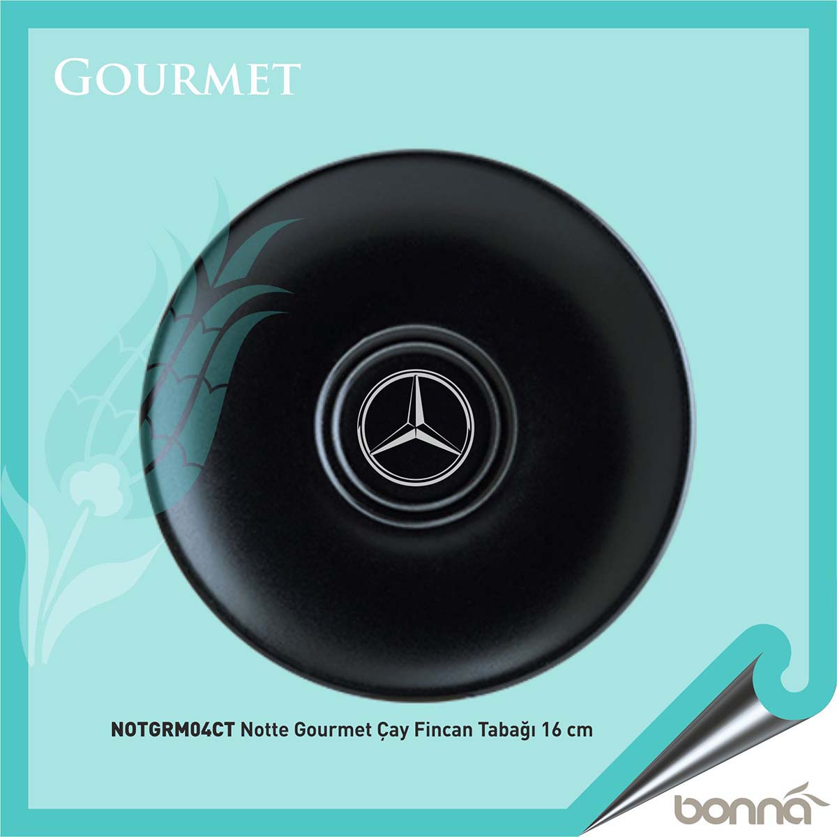 Notte Gourmet Çay Fincan Tabağı 16 cm