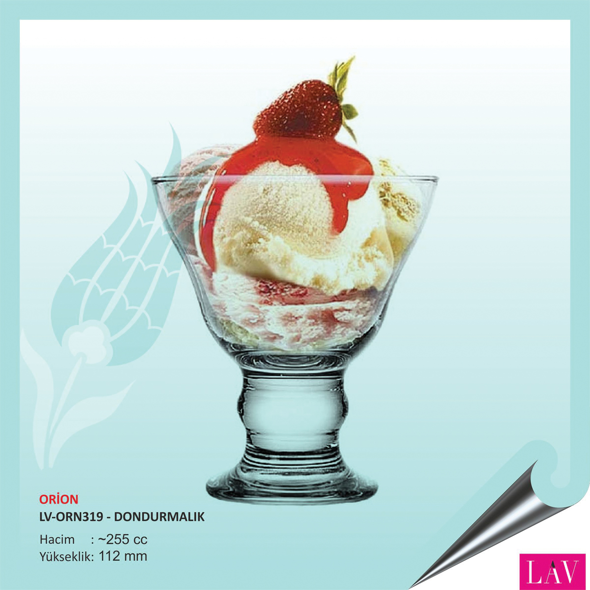 Baskılı Lav Orion Dondurmalık 255 cc Baskılı Lav Orion Dondurmalık 255 cc