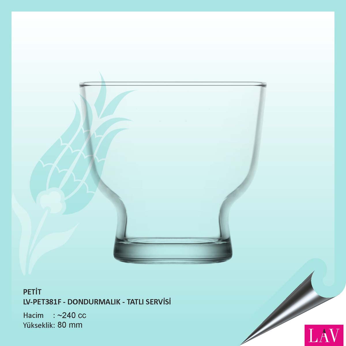 Baskılı Lav Petit Dondurmalık 240 cc Baskılı Lav Petit Dondurmalık 240 cc