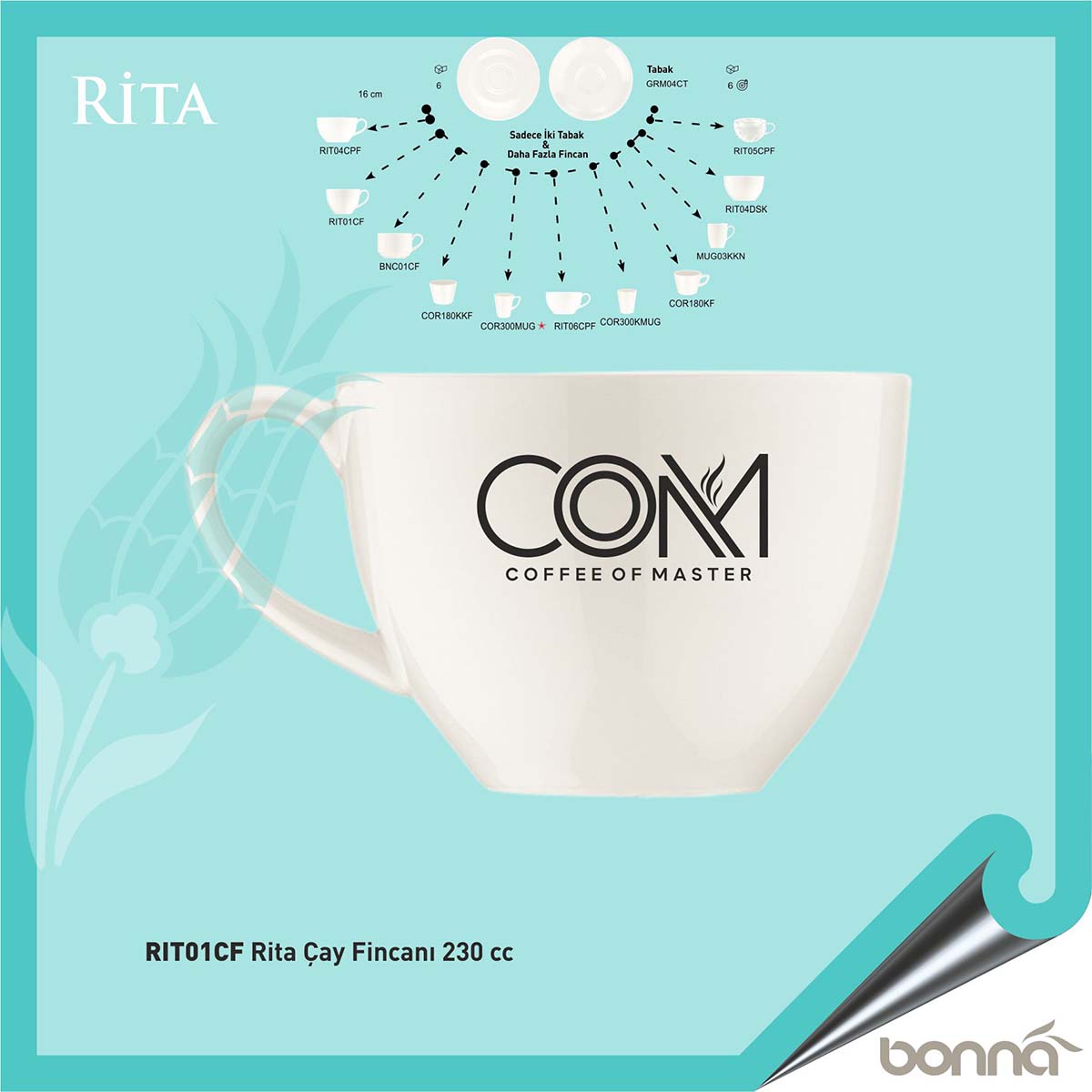 Rita Çay Fincanı 230 cc