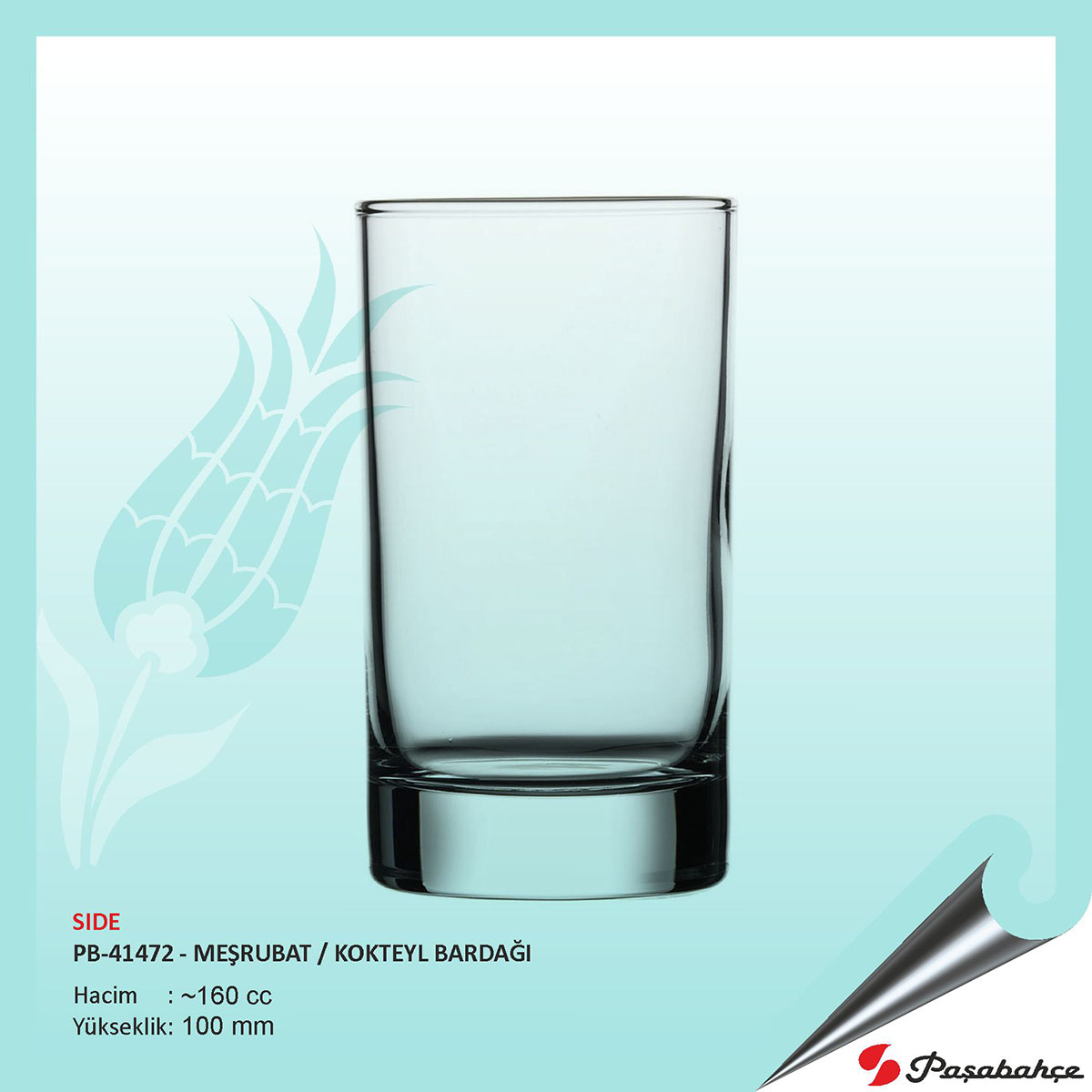 Sıde Pb-41472 - Meşrubat / Kokteyl Bardağı 160 cc 12 Sıde Pb-41472 - Meşrubat / Kokteyl Bardağı 160 cc 12