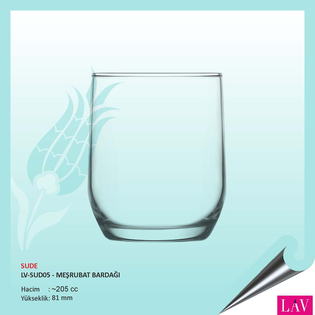 Sude Su Bardağı 205 cc 120 Sude Su Bardağı 205 cc 120