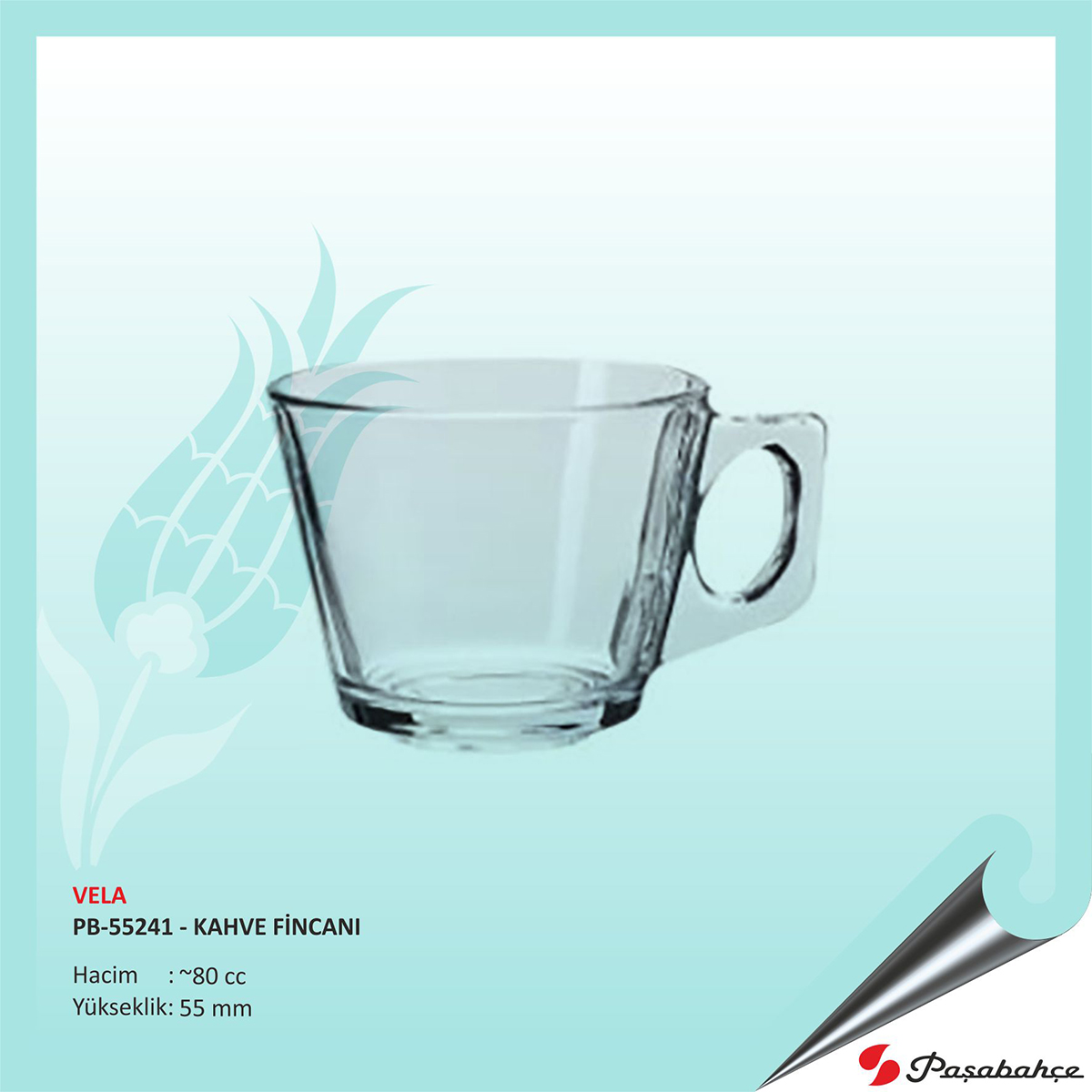 Vela Pb-55241 - Baskılı Kahve Fincanı 80 cc