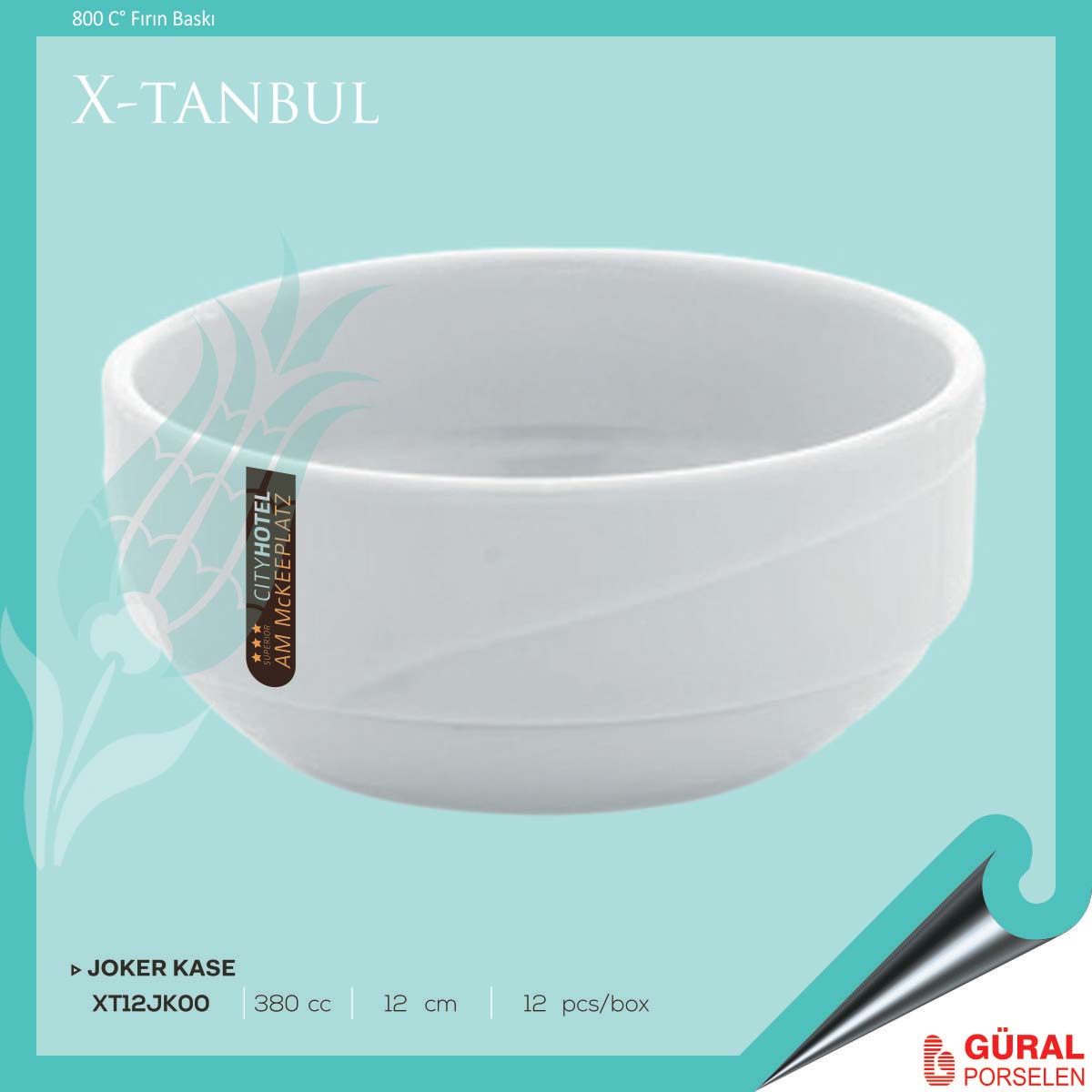 Baskılı X-tanbul Joker Kase 12 cm