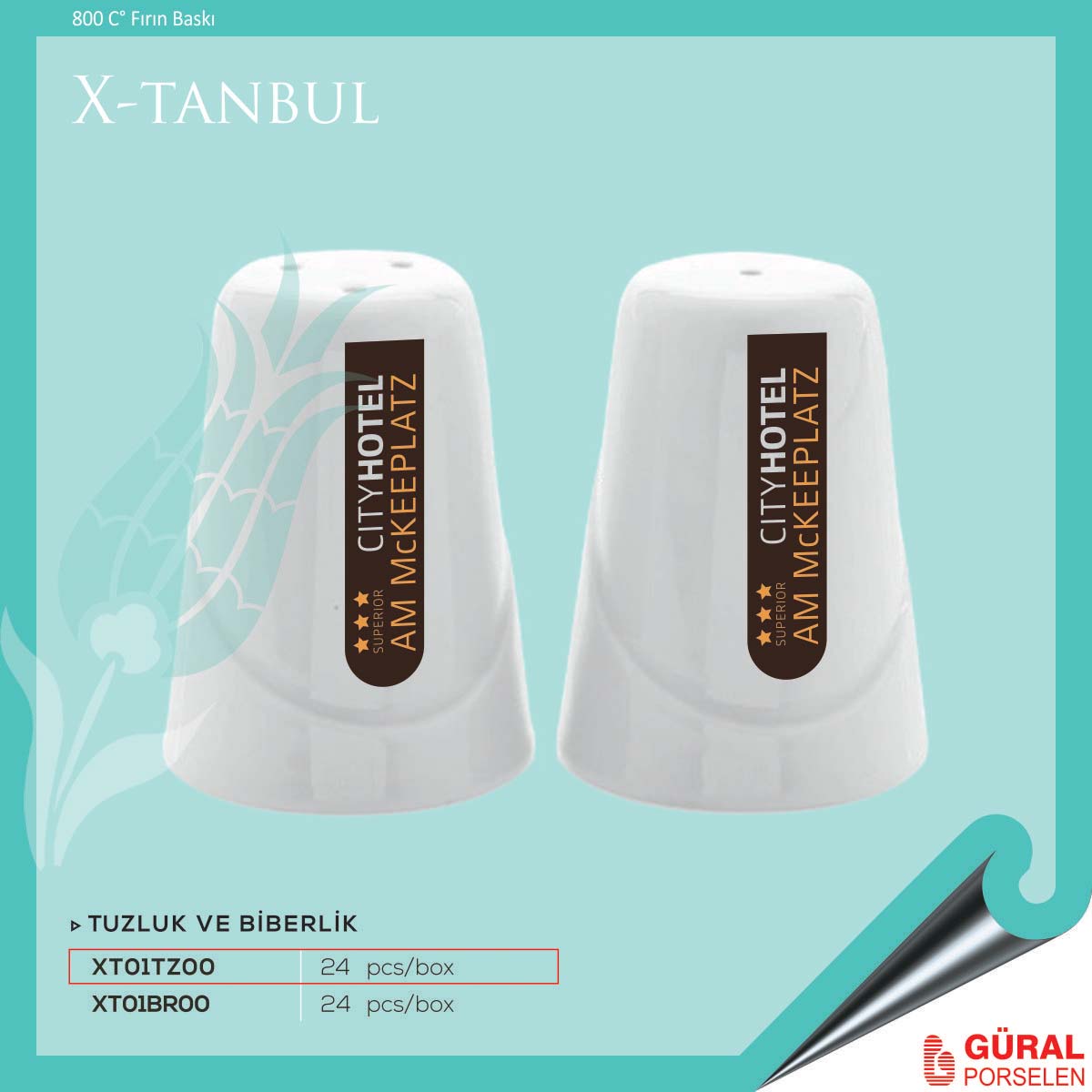 Baskılı X-tanbul Tuzluk
