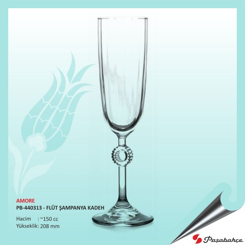 Amore Pb-440313 - Flüt Şampanya Kadeh 150 cc 24