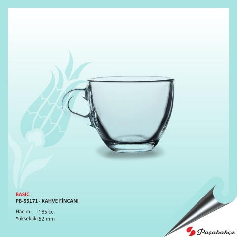 Basıc Pb-55171 - Baskılı Kahve Fincanı 85 cc
