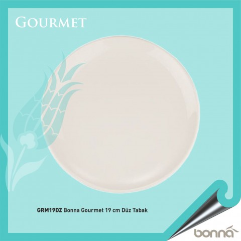 Baskılı Bonna Gourmet 19 Cm Düz Tabak