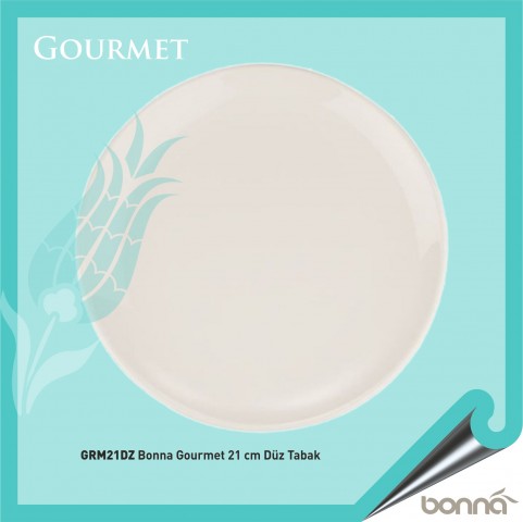 Baskılı Bonna Gourmet 21 Cm Düz Tabak