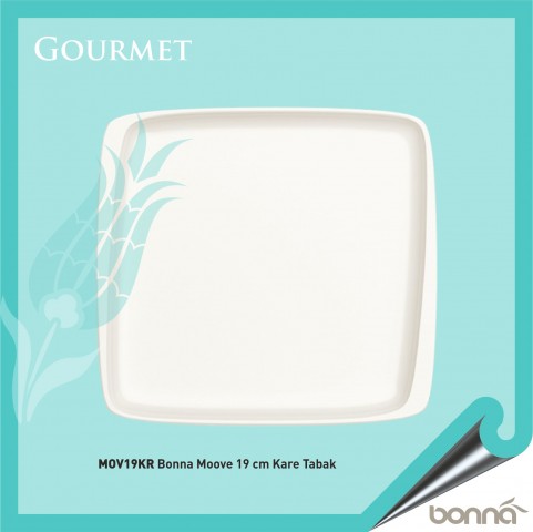 Baskılı Bonna Moove 19 Cm Kare Tabak