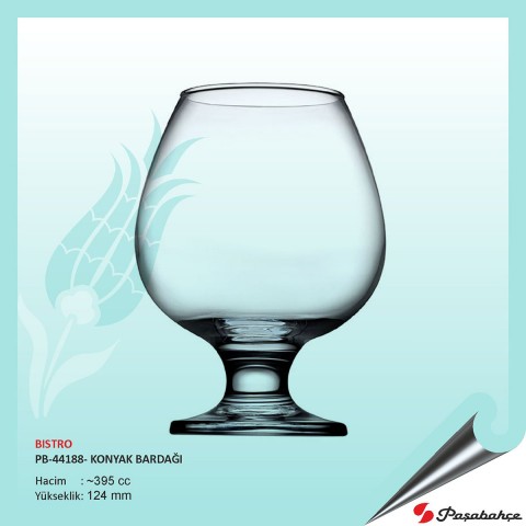 Baskılı Bistro Pb-44188- Konyak Kadehi 395 cc