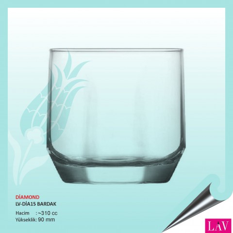 Diamond Su Bardağı 215 cc 500