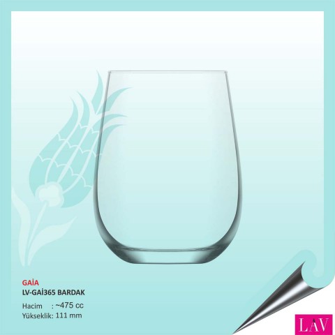 Gaia Meşrubat Bardağı 475 cc 60