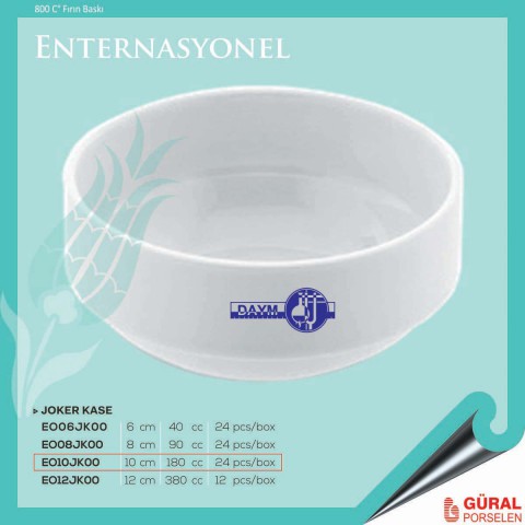 Baskılı Enternasyonel Joker Kase 10 cm