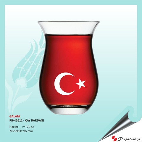 Galata Pb-42611 - Baskılı Çay Bardağı 175 cc