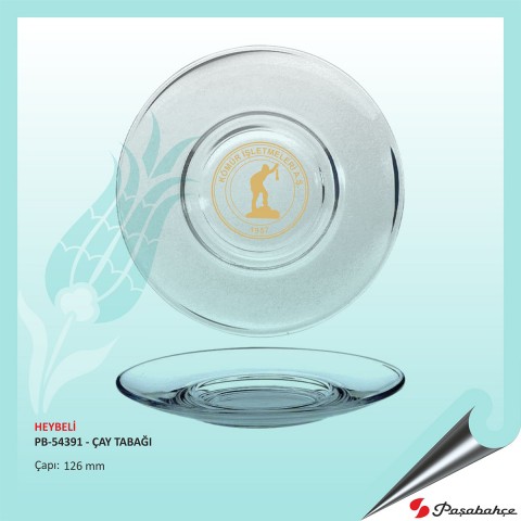 Heybeli Pb-54391 - Baskılı Çay Tabağı Çap: 126 mm