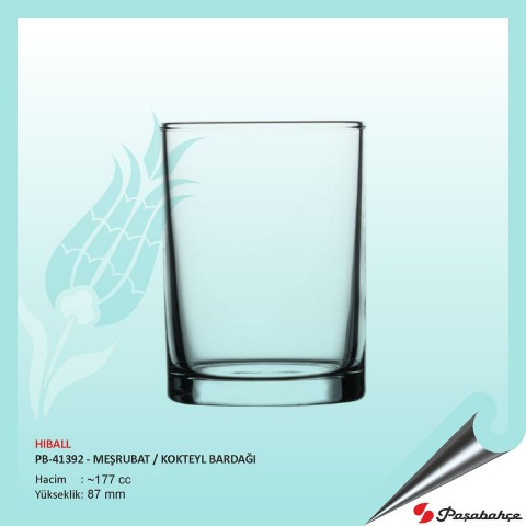 Baskılı Hıball Pb-41392 - Meşrubat / Kokteyl Bardağı 177 cc