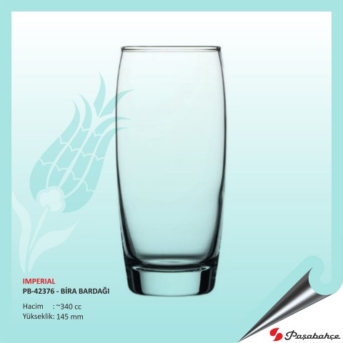 Imperıal Pb-42376 - Baskılı Bira Bardağı 340 cc