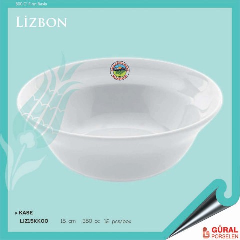 Baskılı Lizbon Kase 15 cm