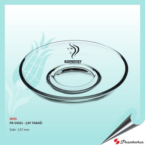Mıss Pb-54561 - Baskılı Çay Tabağı Çap: 137 mm