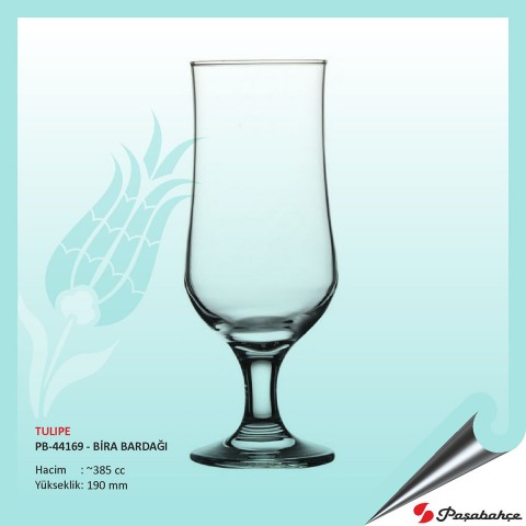 Tulıpe Pb-44169 - Baskılı Baskılı Bira Bardağı 385 cc