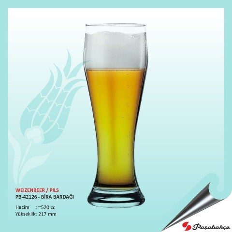 Weızenbeer / Pıls Pb-42126 - Baskılı Bira Bardağı 520 cc