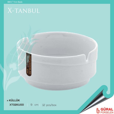 Baskılı X-tanbul Küllük 9 cm
